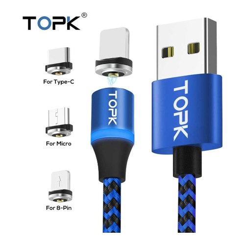 Магнитный светодиодный кабель TOPK F-Line1 USB Type-C с магнитным коннектором синий (CS0133801310)
Магнитный светодиодный кабель TOPK F-Line1 USB Type-C с магнитным коннектором синий (CS0133801310)