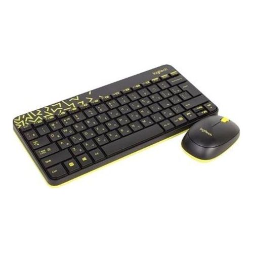 

Клавиатура и мышь Logitech MK240 Nano Black-Yellow USB