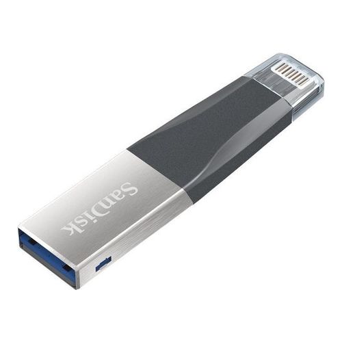 

Флеш Диск Sandisk 32Gb iXpand Mini SDIX40N-032G-GN6NN USB3.0 черный/серебристый