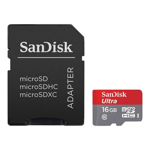 

Флеш карта microSDHC 16Gb Class10 Sandisk SDSQUNS-016G-GN3MA Ultra