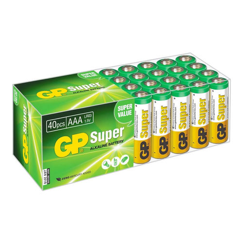 

Батарея GP Super Alkaline 24A LR03 AAA (40шт)