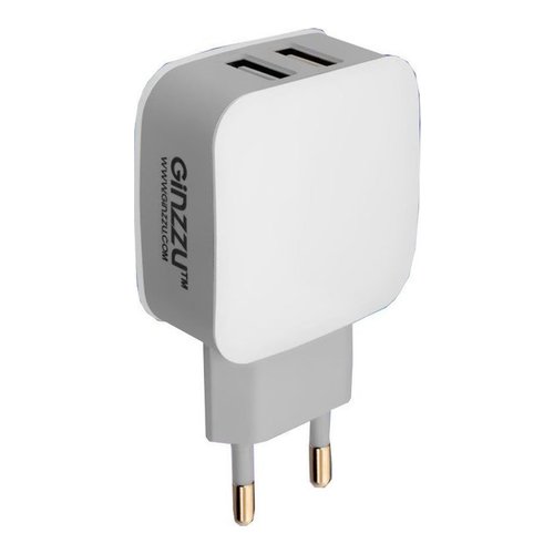 

Сетевое зар./устр. Ginzzu GA-3008W 2.1A+2.1A