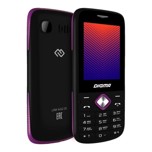

Мобильный телефон Digma Linx A242 32Mb черный/красный