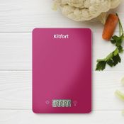 Кухонные весы Kitfort КТ-857-1 малиновый