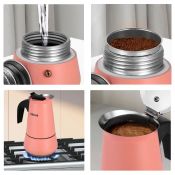 Кофеварка гейзерная Kitfort КТ-7148-1 темно-коралловый