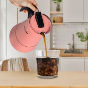 Кофеварка гейзерная Kitfort КТ-7148-1 темно-коралловый