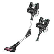 Вертикальный пылесос Kitfort КТ-5168-2, чёрно-зелёный