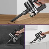 Вертикальный пылесос Kitfort КТ-5168-2, чёрно-зелёный