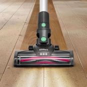 Вертикальный пылесос Kitfort КТ-5168-2, чёрно-зелёный