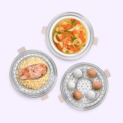 Пароварка "2 в 1" Kitfort КТ-9928