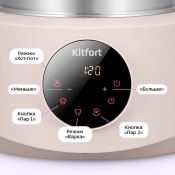 Пароварка "2 в 1" Kitfort КТ-9928