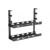 Кабель-канал Cactus CS-CM-400-2BK для столов 40x13.4x34.2см черный