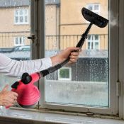 Пароочиститель Kitfort КТ-9193-1 черно-малиновый