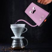 Чайник для варки кофе Kitfort КТ-6194-3 черно-лавандовый