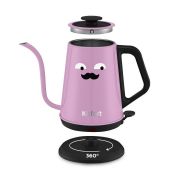 Чайник для варки кофе Kitfort КТ-6194-3 черно-лавандовый