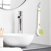 Щетка-массажер для тела Kitfort КТ-3161-2 бело-фисташковый