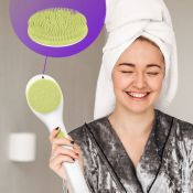 Щетка-массажер для тела Kitfort КТ-3161-2 бело-фисташковый