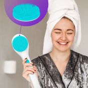 Щетка-массажер для тела Kitfort КТ-3161-3 бело-бирюзовый