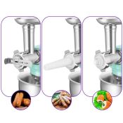 Цельнометаллический планетарный миксер "4 в 1" Kitfort КТ-3423-3 лазурный