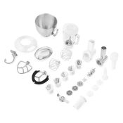 Цельнометаллический планетарный миксер "4 в 1" Kitfort КТ-3423-3 лазурный