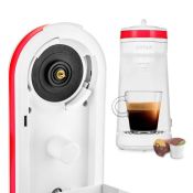 Кофеварка капсульная Kitfort КТ-7122-1, бело-малиновый