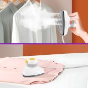 Ручной отпариватель Kitfort КТ-9131-1, бело-жёлтый