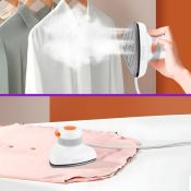 Ручной отпариватель Kitfort КТ-9131-2, бело-оранжевый