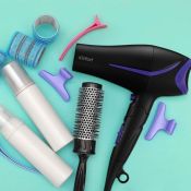 Фен Kitfort КТ-3230-1 черно-фиолетовый