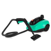 Пароочиститель Kitfort КТ-9137-2, чёрно-зелёный