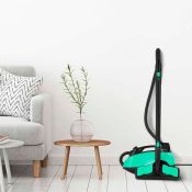 Пароочиститель Kitfort КТ-9137-2, чёрно-зелёный