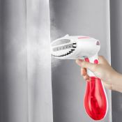 Ручной отпариватель Kitfort КТ-9192-1, бело-малиновый