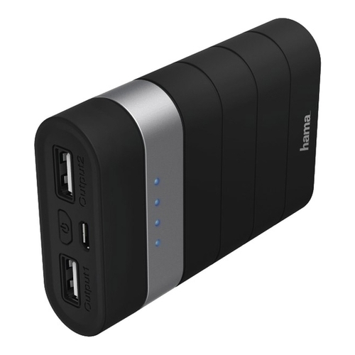 

Мобильный аккумулятор Hama Joy Li-Ion 7800mAh 2.1A черный 2xUSB