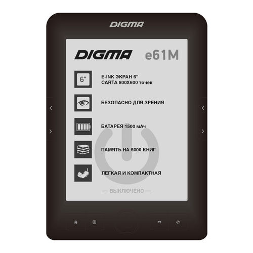 

Электронная книга Digma E61M черный
