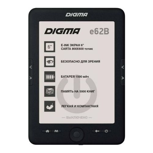 

Электронная книга Digma E62B черный