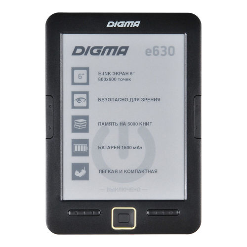 

Электронная книга Digma E630 черный