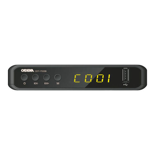 

Ресивер DVB-T2 Cadena CDT-1753SB черный