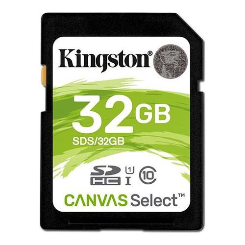 

Флеш карта SDHC 32Gb Class10 Kingston SDS/32GB Canvas Select w/o adapter