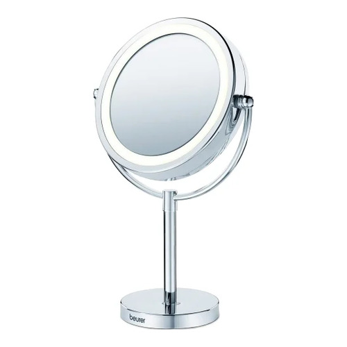 Зеркало косметическое настольное Beurer BS69 с подсветкой серебристый