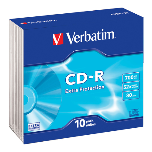 

Диск CD-R Verbatim 700Mb 48x DataLife Slim (10 шт.)