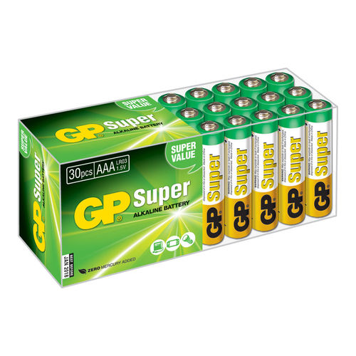 

Батарея GP Super Alkaline 24A LR03 AAA (30шт)