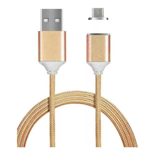 

Магнитный светодиодный USB-кабель TOPK F-Line1 с магнитным microUSB коннектором золотой