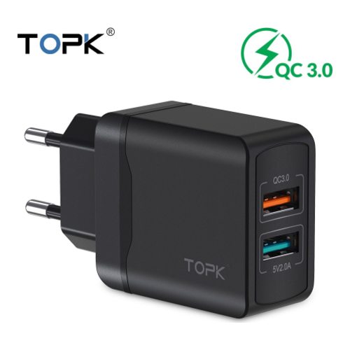 

Сетевое зарядное устройство TOPK USB 2.0