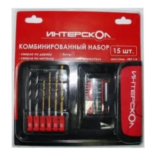 

Набор принадлежностей Интерскол 2039900700000 сверла по дереву/по металлу/биты