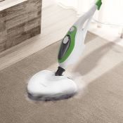 Швабра паровая Kitfort KT-1004-2 1500Вт зеленый/белый