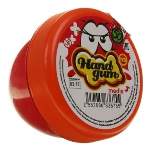 

HandGum Жвачка для рук красный, 123/70 г.