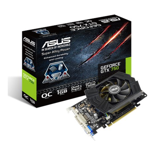 

Видеокарта ASUS PCI-E GeForce GTX 750 1GB GDDR5 128bit 28нм 1059/5010MHz DVI(HDCP)/HDMI/VGA