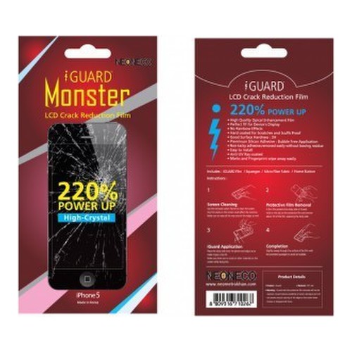 Защитная плёнка для iPhone 5/5S Neoneco iGuard Monster