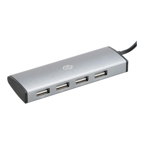 

Разветвитель USB-C Digma HUB-4U2.0-UC-DS 4порт. серебристый