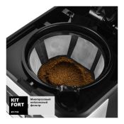 Кофеварка Kitfort KT-719, черный/нержавеющая сталь