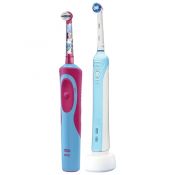 Набор электрических зубных щеток Oral-B PRO 500/Stages Power Frozen белый/голубой